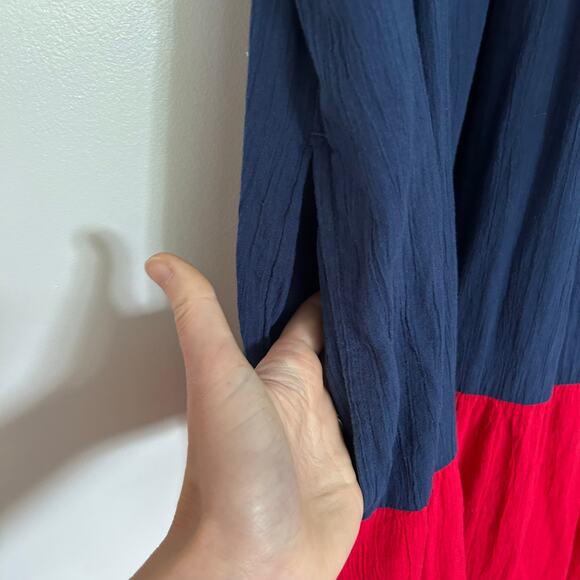 Old Navy Sleeveless Tasseled Color-Block All-Day Maxi Swing Dress Women’s 3X - Picture 7 of 11